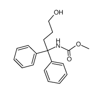 methyl (4-hydroxy-1,1-diphenylbutyl)carbamate结构式