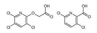 3,6-dichloropyridine-2-carboxylic acid,2-(3,5,6-trichloropyridin-2-yl)oxyacetic acid Structure