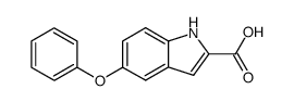 5-phenoxy-2-carboxyindole结构式