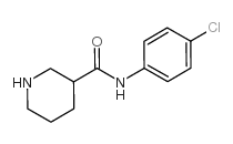 N-(4-氯苯基)哌啶-3-甲酰胺结构式