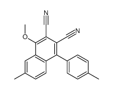 4-methoxy-6-methyl-1-(4-methylphenyl)naphthalene-2,3-dicarbonitrile结构式