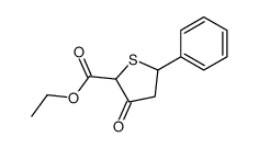 ethyl 3-oxo-5-phenylthiolane-2-carboxylate结构式