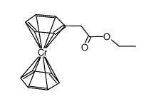 (Benzol)(phenylessigsaeure-ethylester)-chrom(0)结构式