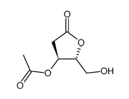 (4S,5R)-4-acetoxy-5-(hydroxymethyl)-4,5-dihydrofuran-2(3H)-one Structure