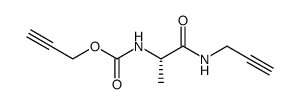 ((S)-1-Prop-2-ynylcarbamoyl-ethyl)-carbamic acid prop-2-ynyl ester结构式