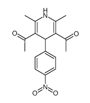 1-(5-acetyl-2,6-dimethyl-4-(4-nitro phenyl)-1,4-dihydro-3-pyridinyl)-1-ethanone结构式