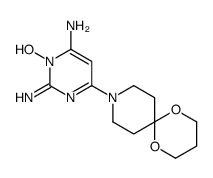 6-(1,5-dioxa-9-azaspiro[5.5]undecan-9-yl)-3-hydroxy-2-iminopyrimidin-4-amine Structure