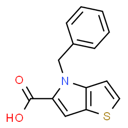 4-Benzyl-4H-thieno[3,2-b]pyrrole-5-carboxylic acid结构式