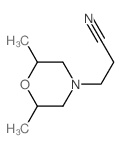 4-Morpholinepropanenitrile,2,6-dimethyl- structure