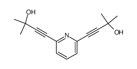 4,4'-(pyridine-2,6-diyl)bis(2-methylbut-3-yn-2-ol)结构式