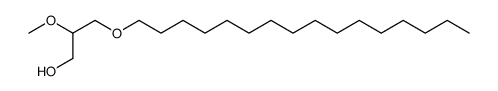1-O-Hexadecyl-2-O-methyl-rac-glycerol结构式
