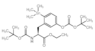 (S)-ETHYL 2-((TERT-BUTOXYCARBONYL)AMINO)-3-(5-((TERT-BUTOXYCARBONYL)OXY)-2-(TRIMETHYLSTANNYL)PHENYL)PROPANOATE Structure