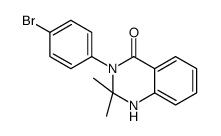 3-(4-bromophenyl)-2,2-dimethyl-1H-quinazolin-4-one Structure