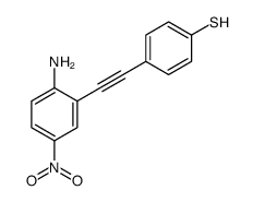 4-[2-(2-amino-5-nitrophenyl)ethynyl]benzenethiol Structure