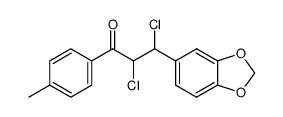 3-benzo[1,3]dioxol-5-yl-2,3-dichloro-1-p-tolyl-propan-1-one结构式