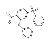 4-benzenesulfonyl-1-nitro-2-phenylsulfanyl-benzene结构式