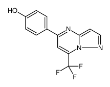 4-(7-TRIFLUOROMETHYL-PYRAZOLO[1,5-A]PYRIMIDIN-5-YL)-PHENOL结构式