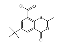 6-tert-Butyl-2-methyl-4-oxo-4H-3,1-benzoxathiin-8-carbonylchlorid Structure