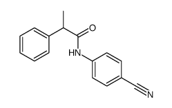 Benzeneacetamide, N-(4-cyanophenyl)-α-methyl Structure