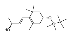 (S,E)-4-((R)-4-((tert-butyldimethylsilyl)oxy)-2,6,6-trimethylcyclohex-1-en-1-yl)but-3-en-2-ol Structure