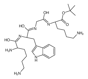 O-tert-butyl lysyl-tryptophyl-glycyl-lysinate结构式