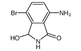 7-amino-4-bromo-3-hydroxyisoindolinone结构式