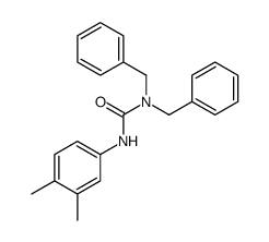 1,1-dibenzyl-3-(3,4-dimethylphenyl)urea Structure
