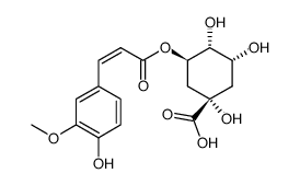 cis-5-O-feruloylquinic acid Structure