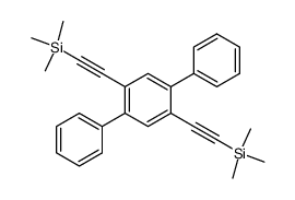 2',5'-bis((trimethylsilyl)ethynyl)-1,1':4',1''-terphenyl Structure