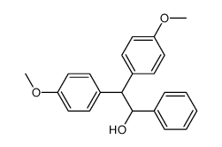 2,2-bis-(4-methoxy-phenyl)-1-phenyl-ethanol Structure