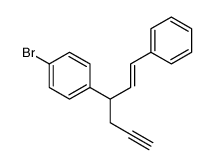 1-bromo-4-(1-phenylhex-1-en-5-yn-3-yl)benzene结构式