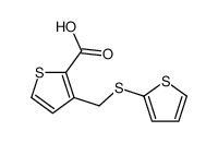 3-(thiophen-2-ylsulfanylmethyl)thiophene-2-carboxylic acid Structure