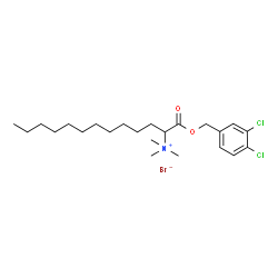 1-((3,4-DICHLOROBENZYL)OXY)-N,N,N-TRIMETHYL-1-OXO-2-TRIDECANAMINIUM BROMIDE Structure