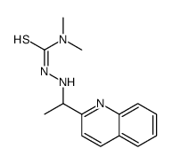 1,1-dimethyl-3-(1-quinolin-2-ylethylamino)thiourea Structure