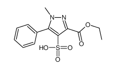 3-ethoxycarbonyl-1-methyl-5-phenylpyrazole-4-sulfonic acid结构式