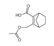 2-(acetyloxymethyl)bicyclo[2.2.1]hept-2-ene-3-carboxylic acid结构式