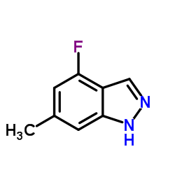 4-氟-6-甲基-1H-吲唑结构式