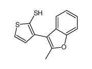 3-(2-methyl-1-benzofuran-3-yl)thiophene-2-thiol Structure