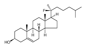 Cholest-5-en-3-ol, 20-fluoro-, (3β) Structure