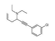 1-(3-chlorophenyl)-N,N-diethylhex-5-en-1-yn-3-amine Structure