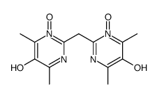 Methylenebis<(4,6-dimethyl-5-hydroxy-2-pyrimidine) 1-Oxide> Structure