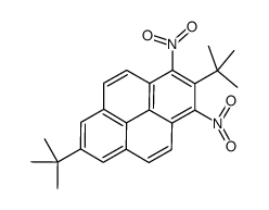 2,7-ditert-butyl-1,3-dinitropyrene结构式