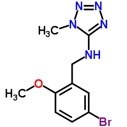 N-(5-Bromo-2-methoxybenzyl)-1-methyl-1H-tetrazol-5-amine结构式