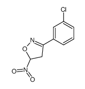 3-(3-chlorophenyl)-5-nitro-4,5-dihydroisoxazole Structure