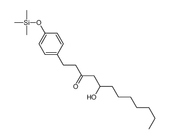 5-hydroxy-1-(4-trimethylsilyloxyphenyl)dodecan-3-one结构式
