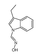 N-[(3-ethylindol-1-yl)methylidene]hydroxylamine Structure