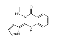 3-(methylamino)-2-pyrrol-2-ylidene-1H-quinazolin-4-one Structure