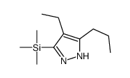 (4-ethyl-5-propyl-1H-pyrazol-3-yl)-trimethylsilane结构式