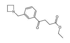 ETHYL 4-[3-(AZETIDINOMETHYL)PHENYL]-4-OXOBUTYRATE结构式