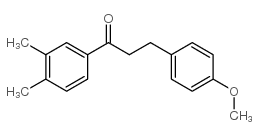 3',4'-DIMETHYL-3-(4-METHOXYPHENYL)PROPIOPHENONE结构式